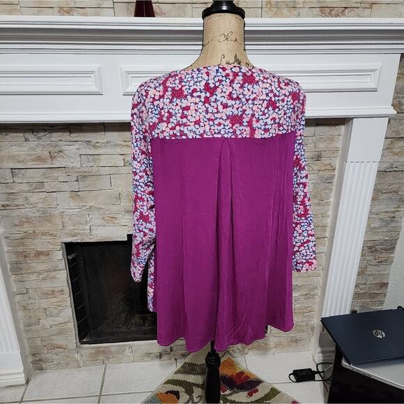 Lane Bryant bubbles soft flowy shirt plus size 18 20 2X - Picture 3 of 7